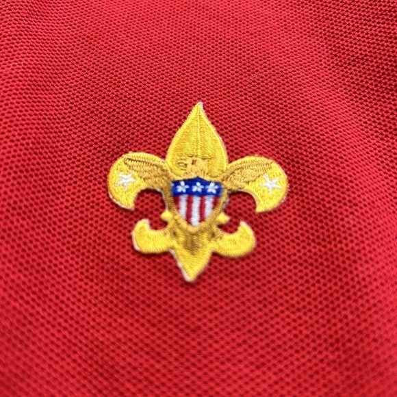 Great American Polo‎ Red Short Sleeve Size Large Made in USA - Picture 5 of 6